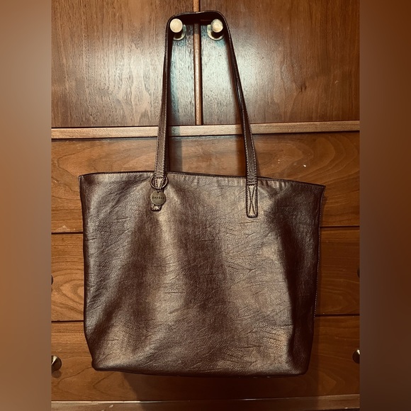 The Lucia Tote - Large Bronze Tote Bag by Ampere; High quality vegan leather - Picture 10 of 16